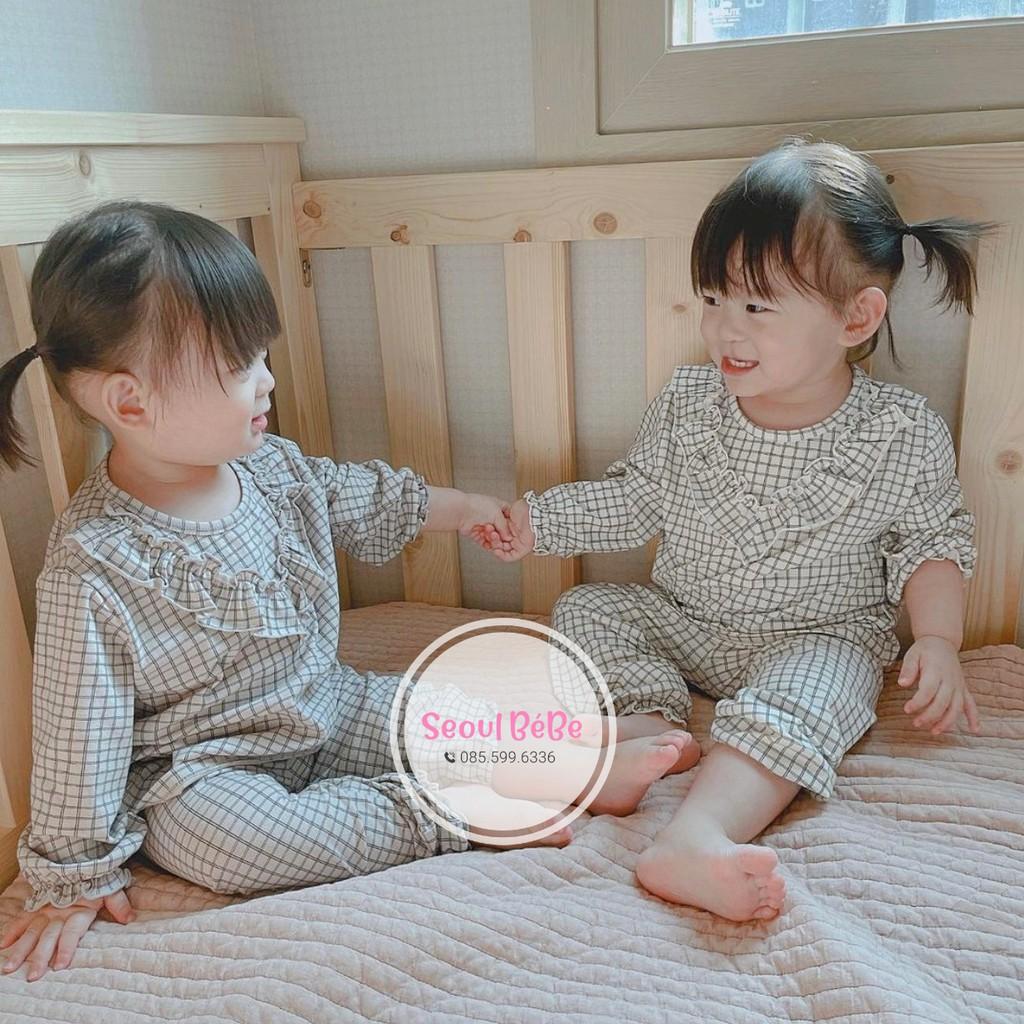 Bộ pyjama Bly Peekaboo pyjama trẻ em nội địa Hàn