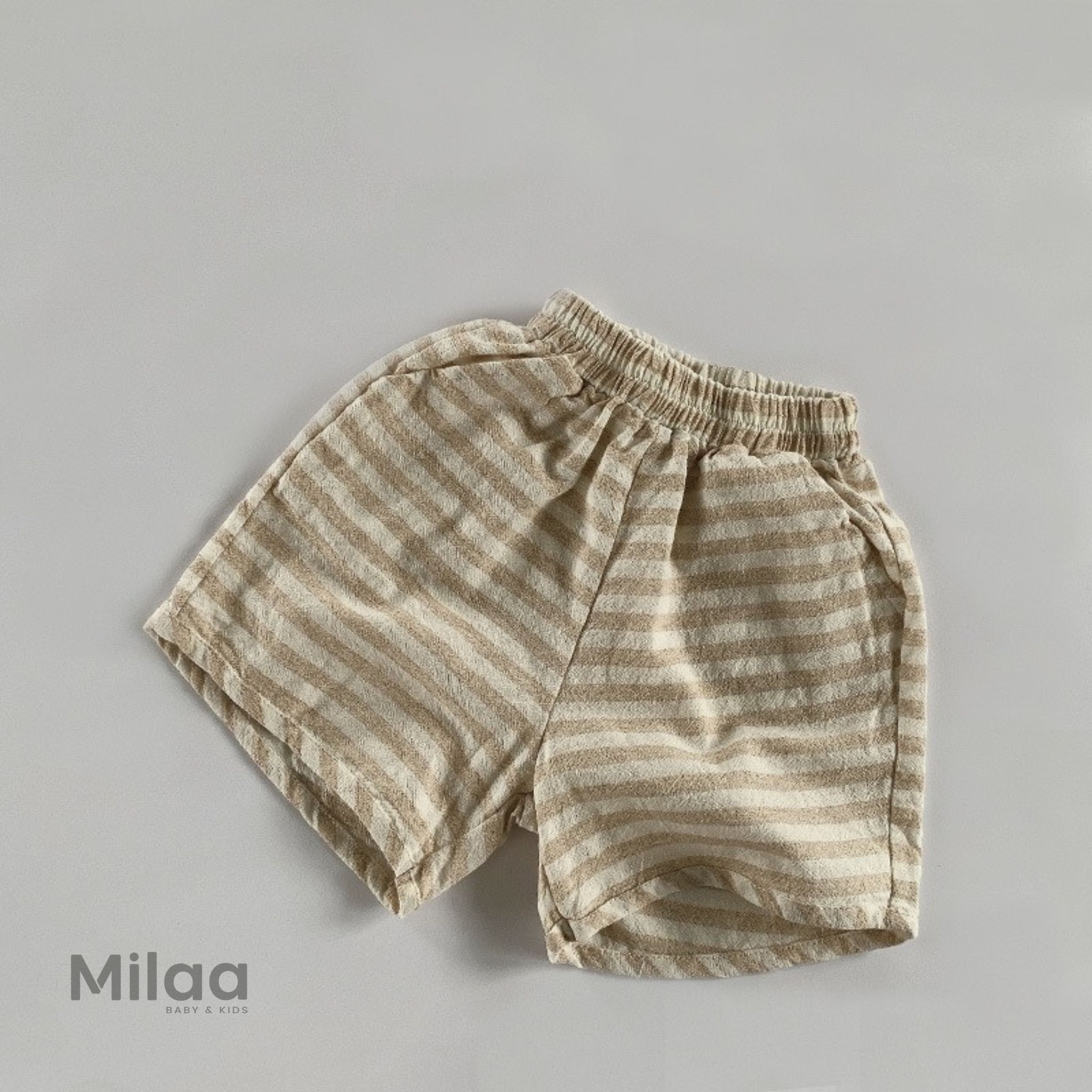 Quần Short Linen 3 Màu Siêu Vintage Cho Bé MiLaa Kids QN0202
