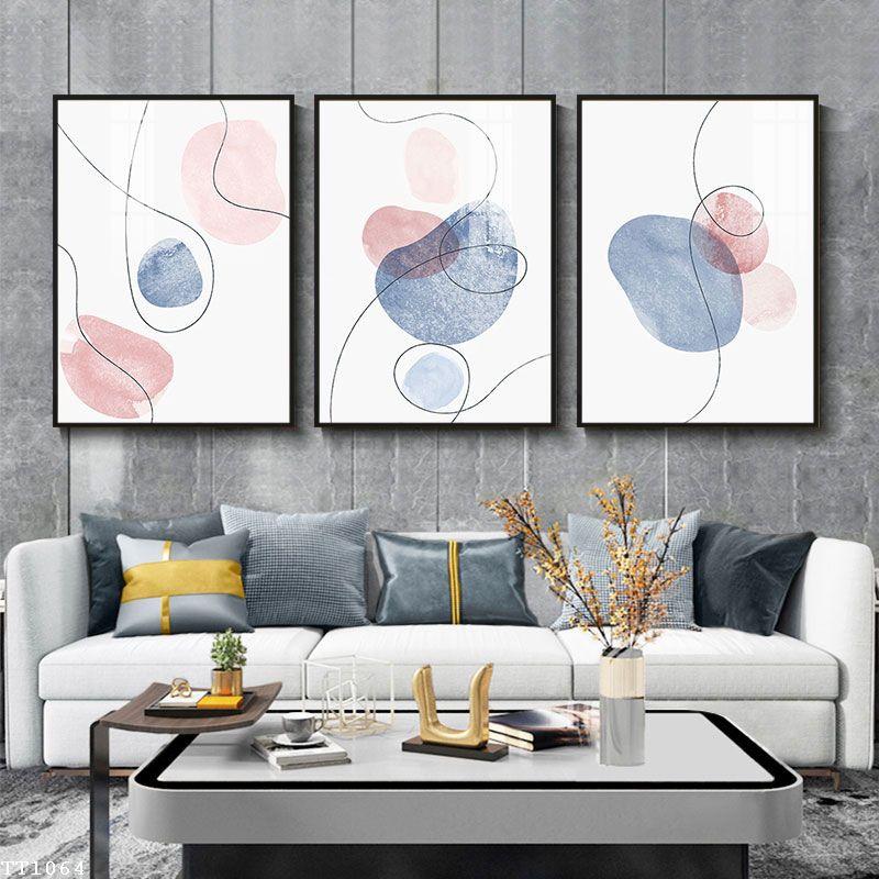 Bộ 3 Tranh treo tường phong cách tối giản, tranh treo tường phong cách Minimalist Kích thước 40x55cm - MSP: TT1064