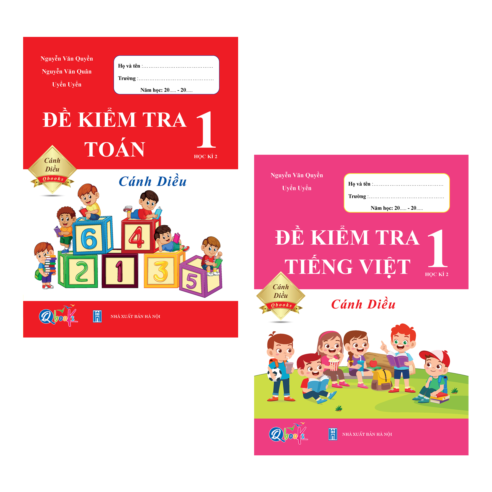 Combo Đề Kiểm Tra Toán, Tiếng Việt Lớp 1 - Cánh Diều