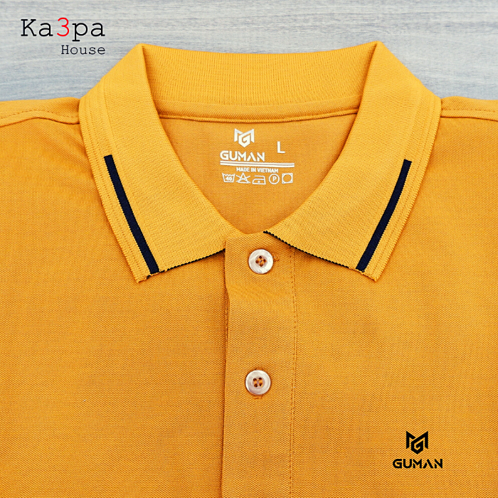 Áo Thun Polo Casual GUMAN Orange Yellow GOY116
