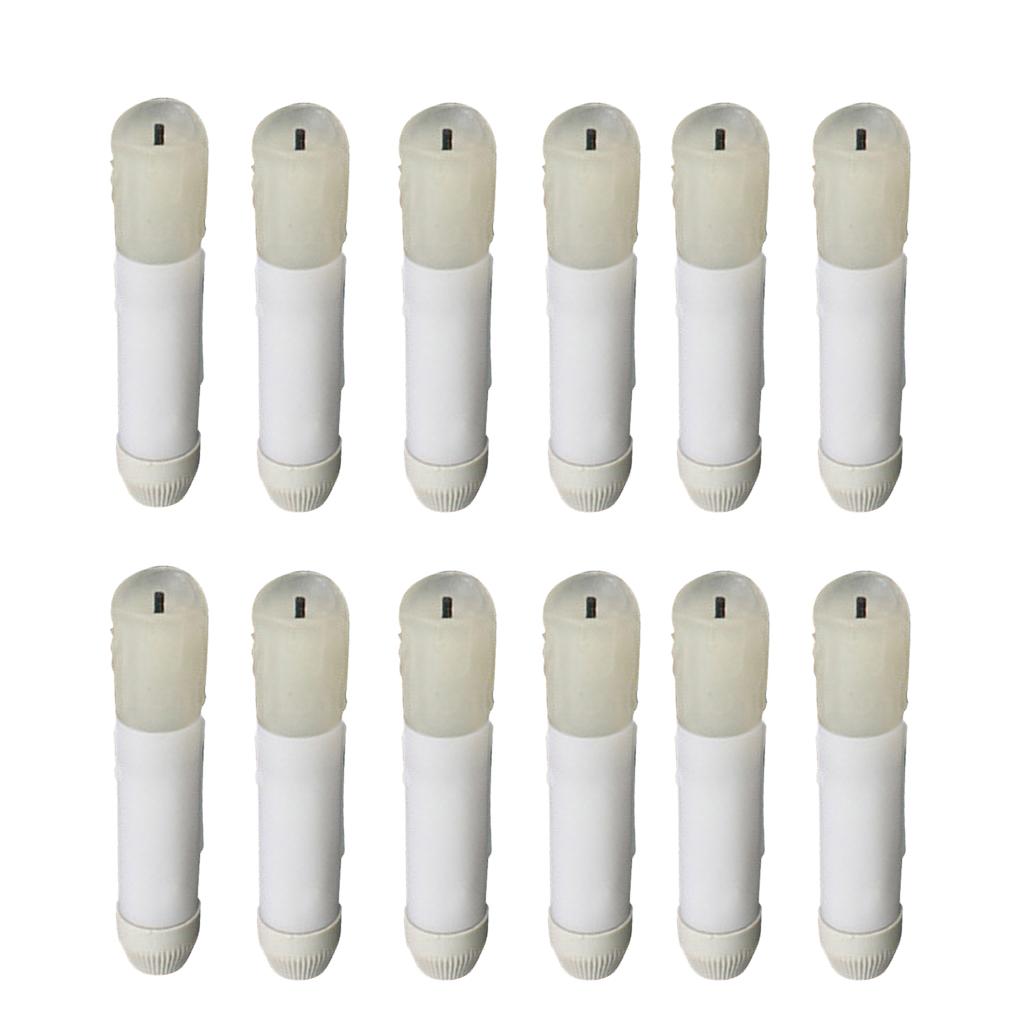 12X Sử Dụng Pin Dài Flameless Led Nến Trang Trí Lễ Cưới, Màu Trắng Ấm 105 Mm