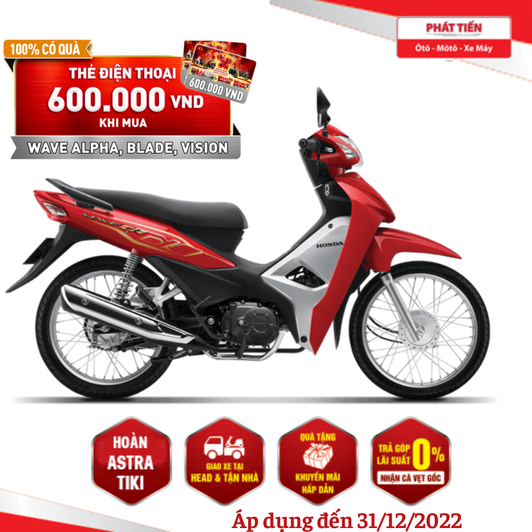 Mua Xe Máy Honda Wave Alpha 2023 Xanh Chuẩn tại Saigon BikeMart Tiki