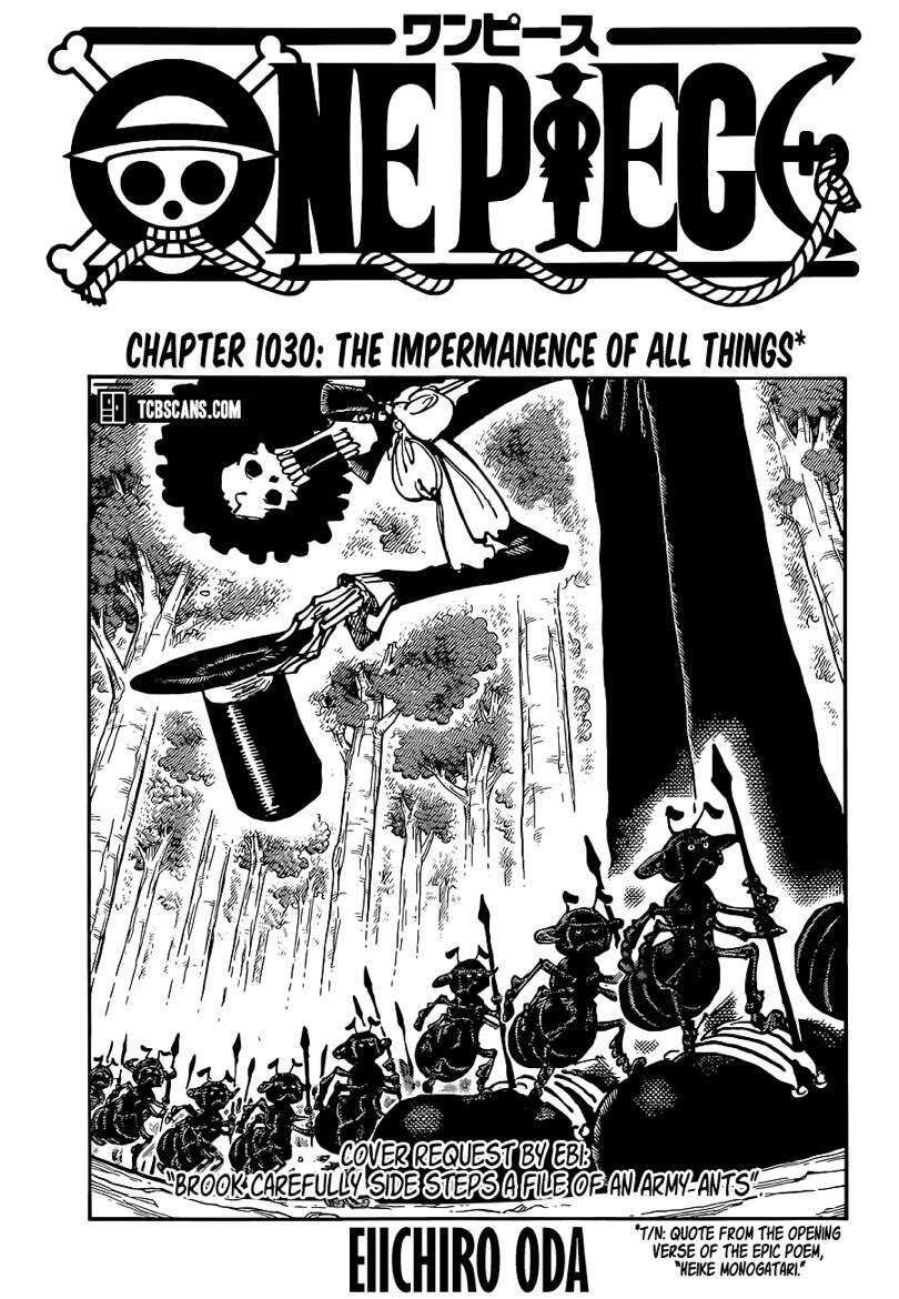 One Piece Chapter 1030 - Trang 0