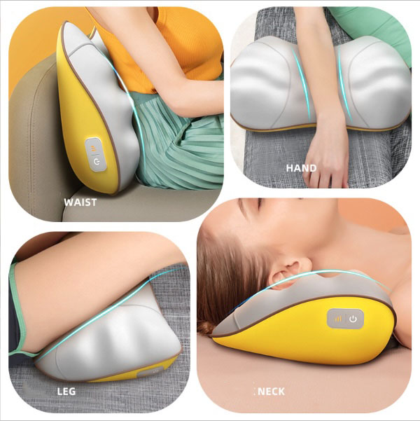 Gối Tựa Lưng Massage Pin Sạc 3 Chế Độ Thông Minh Maxalation Art - hàng cao cấp