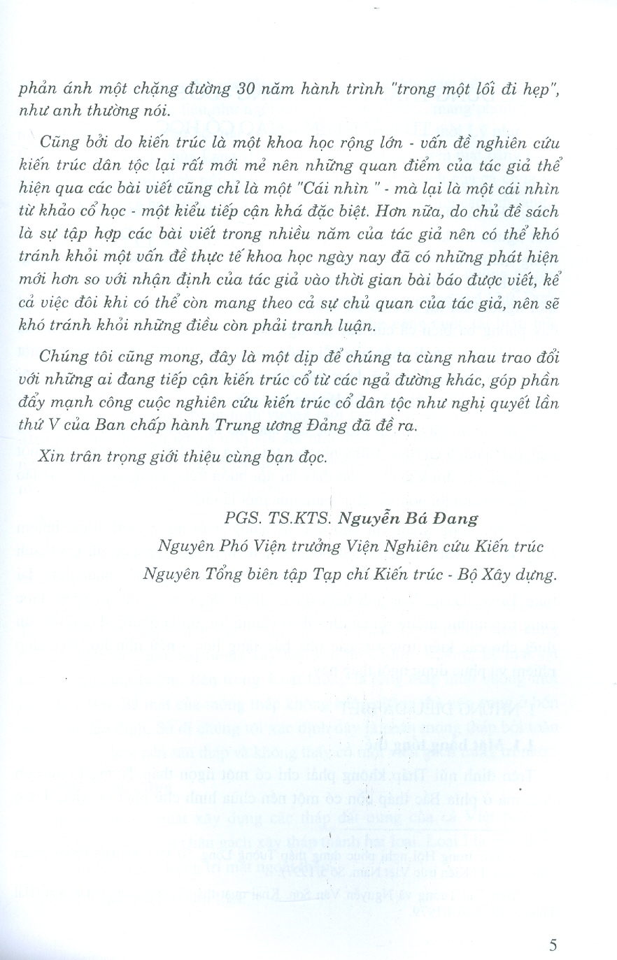 Kiến Trúc Cổ Việt Nam Từ Cái Nhìn Khảo Cổ Học - PGS.TS. Trịnh Cao Tưởng