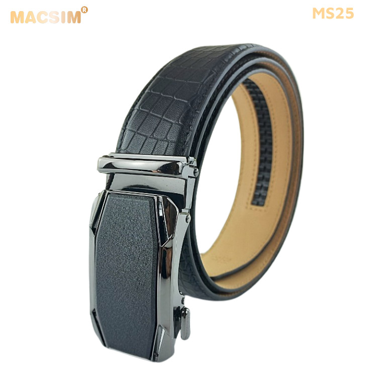 Thắt lưng nam da thật cao cấp nhãn hiệu Macsim MS25