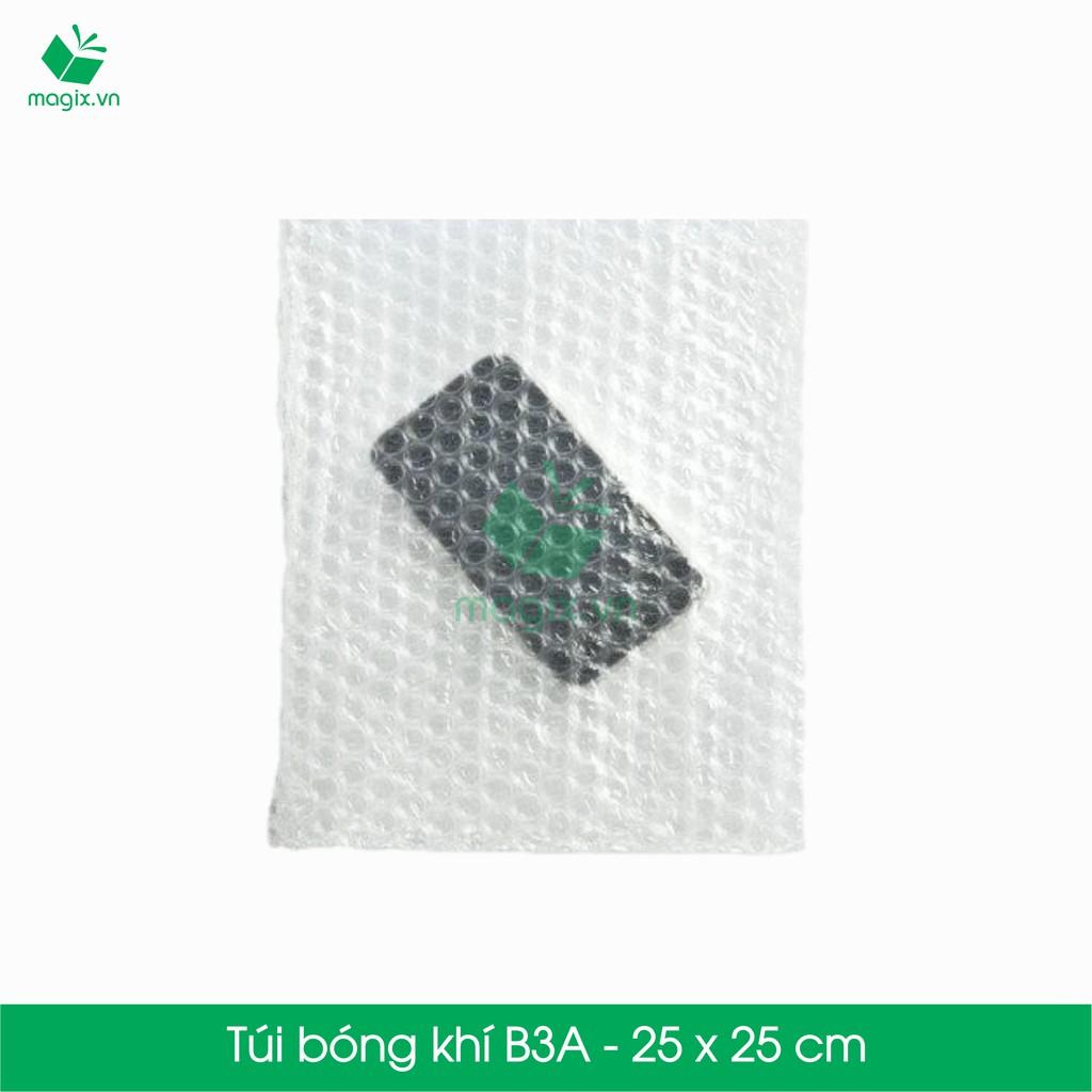 B3A - 50 TÚI BONG BÓNG KHÍ 25x25 cm - TÚI MÀNG XỐP HƠI