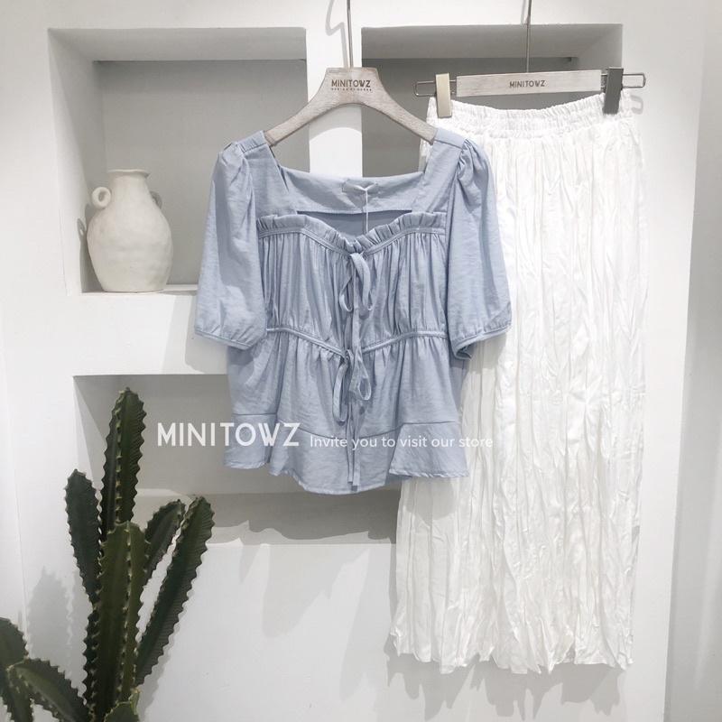 Áo sơ mi kiểu cổ vuông