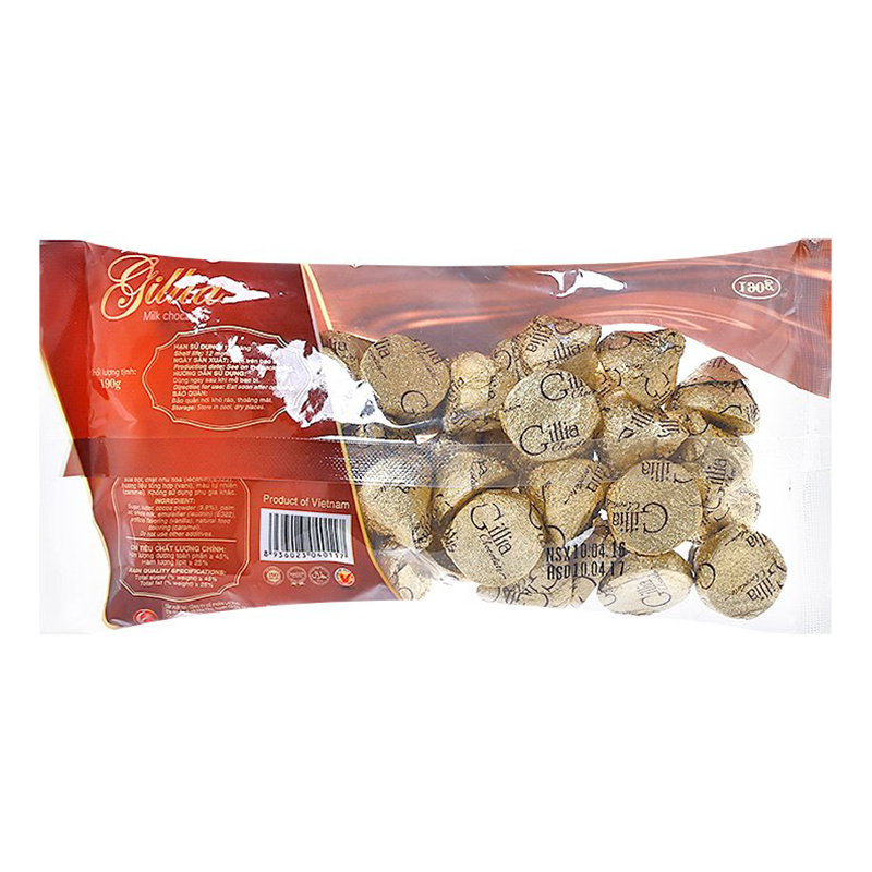 Kẹo Chocolate Gillia Kiss (190g)