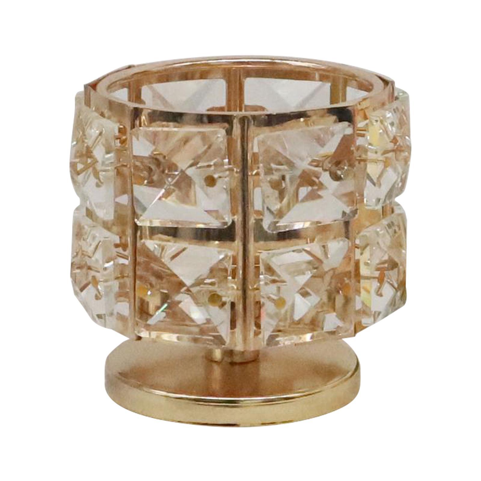 3x Crystal Tealight Candle Holder Wedding Table Centerpiece