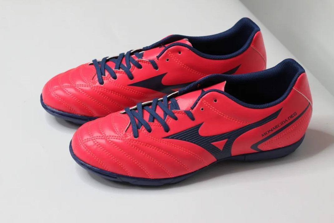 Giày Bóng Đá Mizuno Monarcida Neo II Select AS Đỏ / Xanh Tím Than - Hàng Chính Hãng