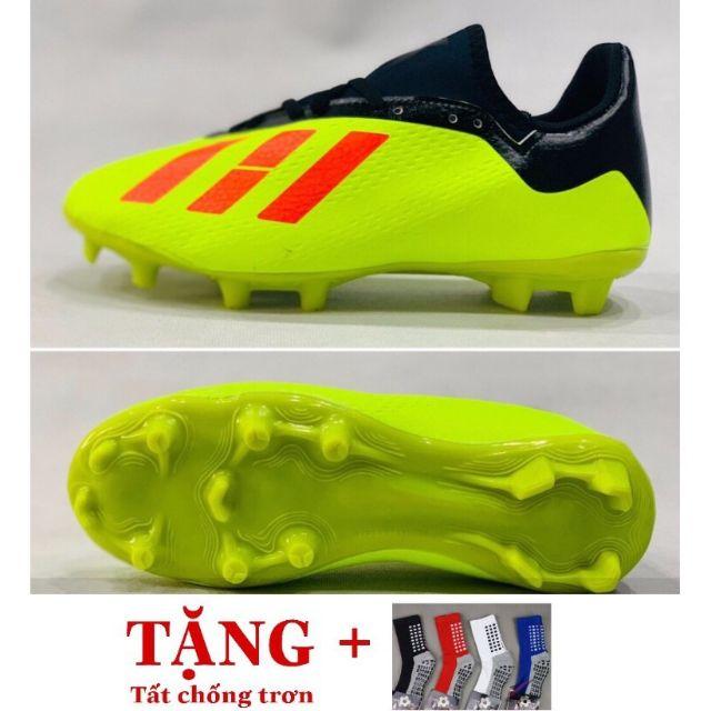 Giày đá bóng giá rẻ/GIÀY ĐÁ BÓNG ĐINH TO CAO CẤP X 18.3 -KÈM Balo,Rút +Tất