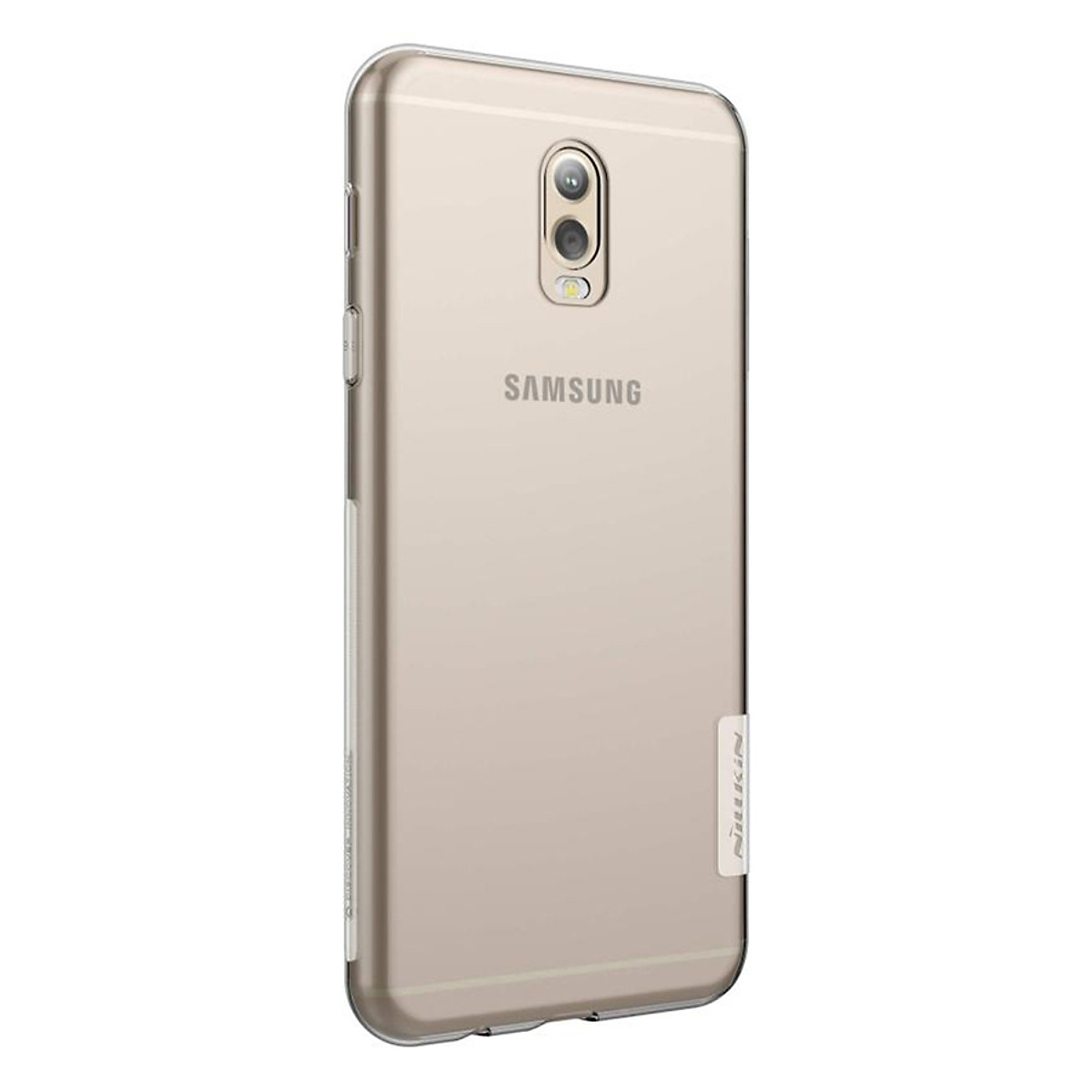 Ốp lưng dành cho Samsung Galaxy J7 Plus Nillkin silicon dẻo trong suốt cao cấp loại A+