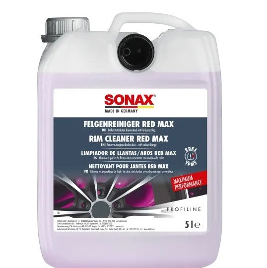 Dung Dịch Tẩy Rửa Lazang Vành Xe Ôtô Sonax Rim Cleaner Red Max 5L