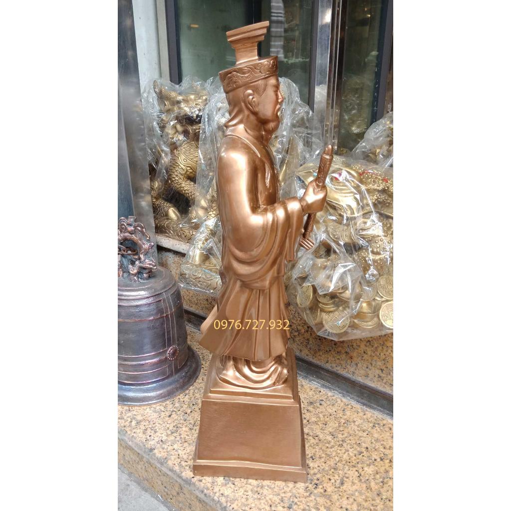 Tượng lý thái tổ cao 50cm bằng đồng đỏ, tượng lý công uẩn bằng đồng