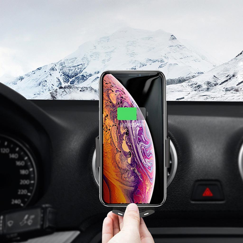 Wireless Car Charger Fast Qi Charging Pad Phone Holder for iphone Samsung
