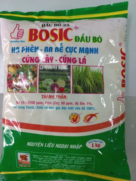 Phân bón vi lượng Đầu Bò 25 Bosic 1kg