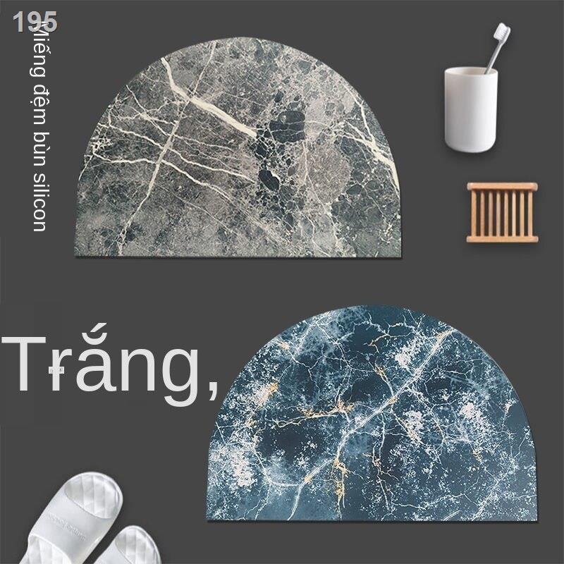 Đệm thấm bùn diatom tấm lót cửa nhà vệ sinh Thảm chống trơn trượt sàn nhanh khô