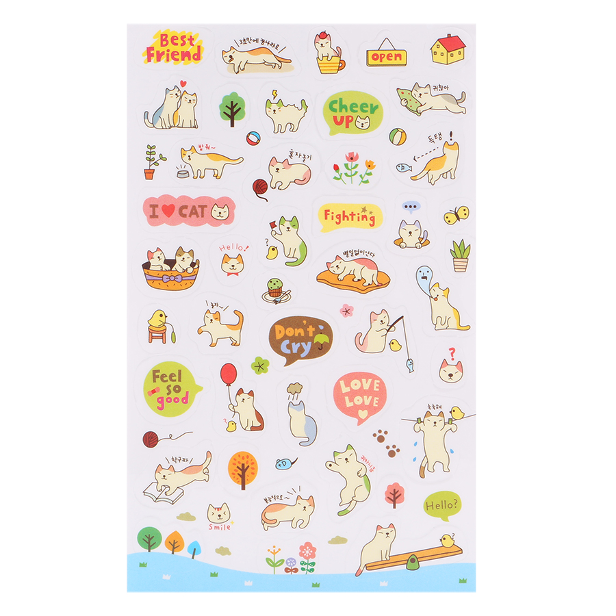 Bộ 6 Tấm Sticker Dán Trang Trí - My List