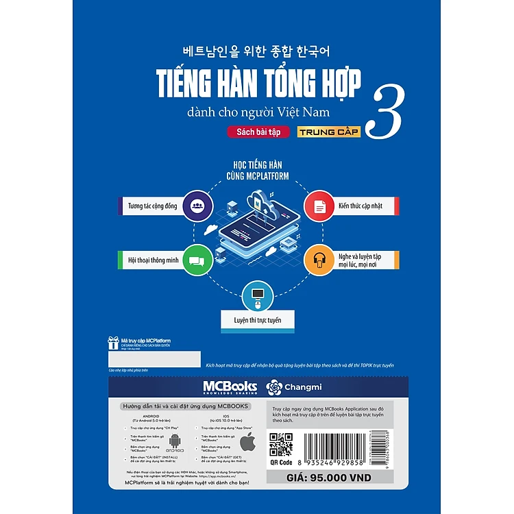 Sách Tiếng Hàn Tổng Hợp Dành Cho Người Việt Nam - Trung Cấp 3 (Bài Tập Phiên Bản Mới) - Tặng kèm bộ Bookmark.