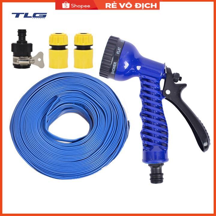 Bộ dây tăng áp 3 lần vòi xịt nước rửa xe, tưới cây loại 15m  206843