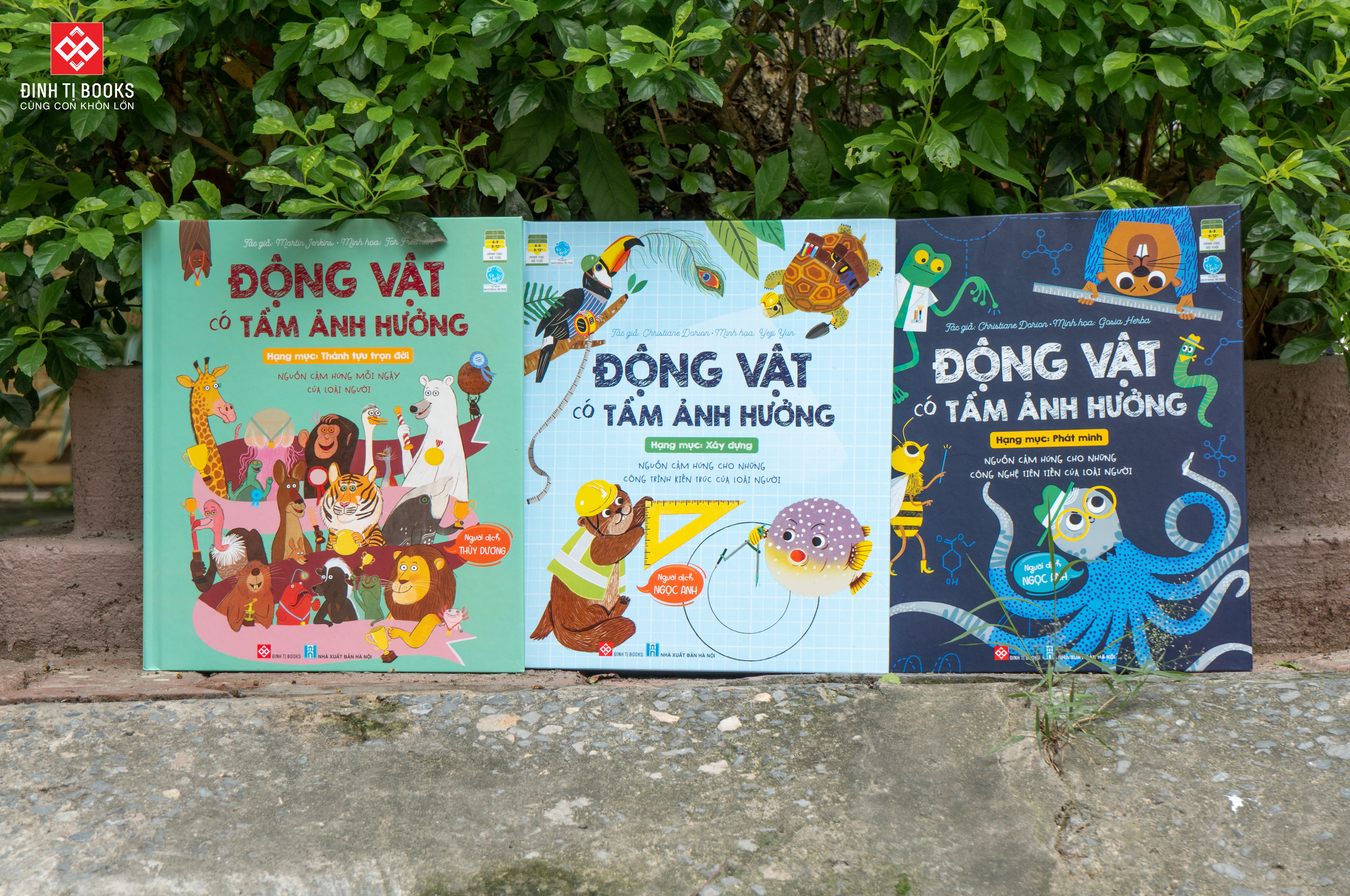 Sách - Động vật có tầm ảnh hưởng... - Combo 3 chủ đề - Đinh Tị Books phát hành