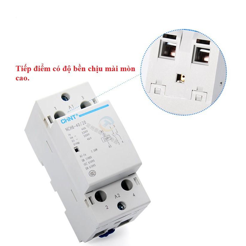 Khởi động từ 1 pha công suất lớn CHINT NCH8 40A/220V