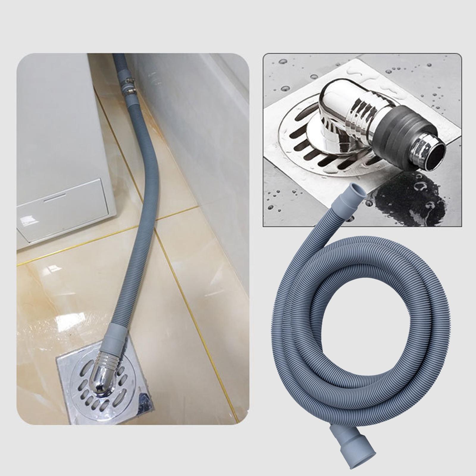 Washing Machine Drain Hose Flexible Universal Fit Replacement Accessory 1m