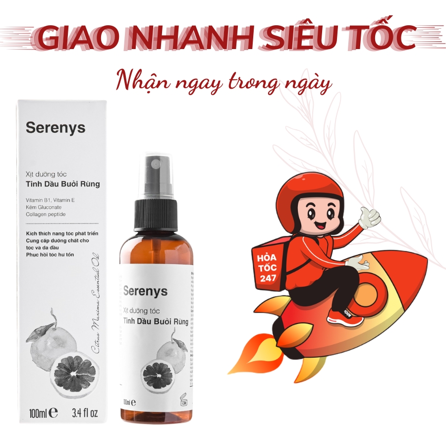 Xịt Dưỡng Tóc Tinh Dầu Bưởi Rừng Serenys 100ml