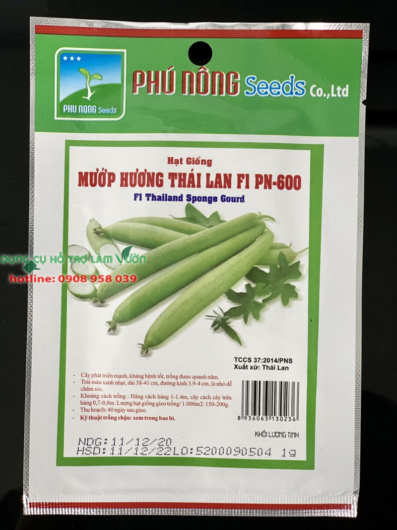 HẠT GIỐNG MƯỚP HƯƠNG THÁI LAN - PHÚ NÔNG 1 GRAM