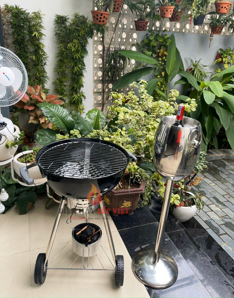 Bếp Nướng Than Hoa BBQ GRILL 18N, Bếp Nướng Ngoài Trời, Bếp Nướng Không Khói, Bếp Nướng Sân Vườn