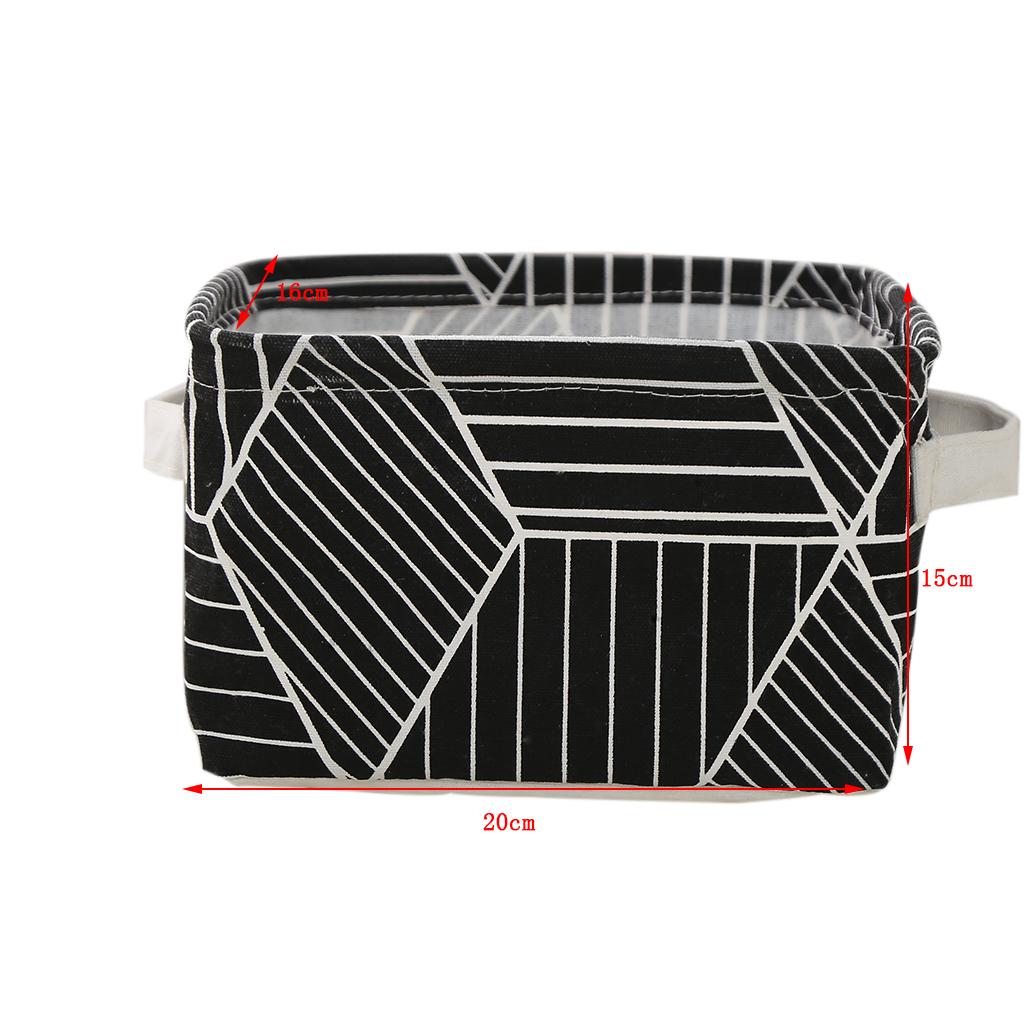 PE Lined Storage Basket Clothes Organizer Bag Bathroom Laundry Hamper 1#