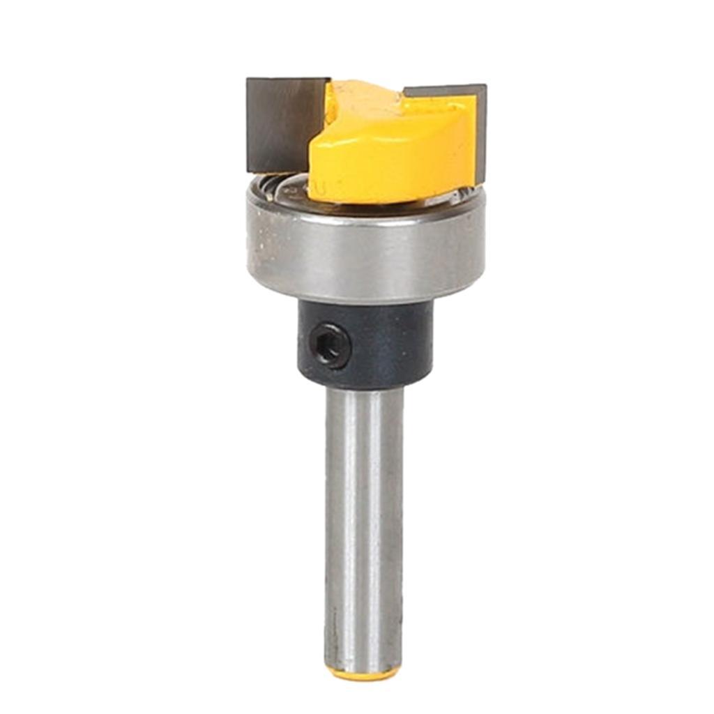 5 Pack 3/4" Hinge Mortise Flush Trim Template Router Bit - 1/4" Shank