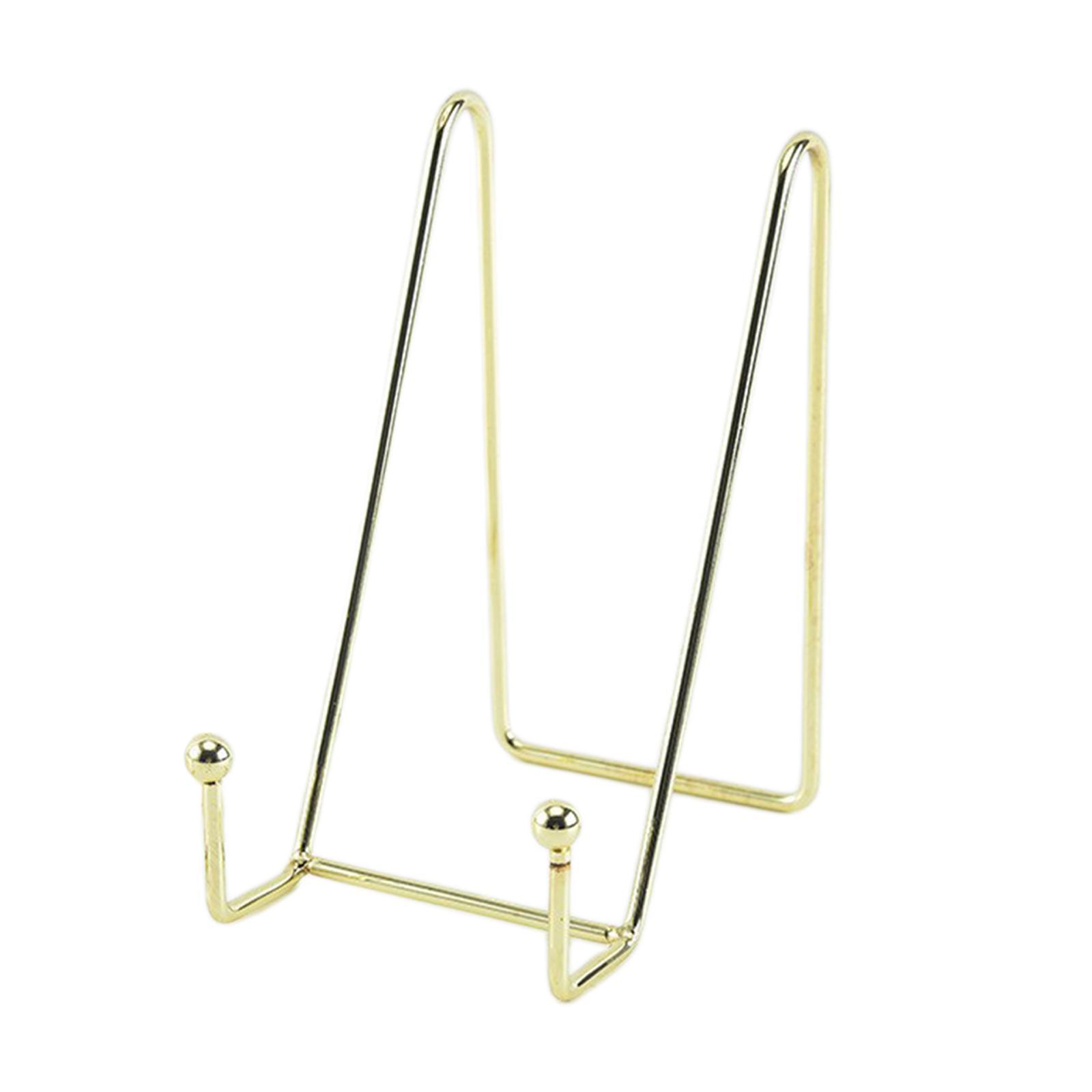 Metal Display Stands Brackets Decoration Storage Rack Book Shelf Plate Holder Table Art for Pictures Magazine Living Room Office Party