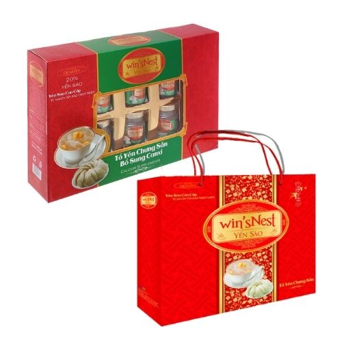 Hình ảnh Yến Sào cao cấp win'snest Tổ Yến Chưng Sẵn Bổ Sung Canxi 20% (6 Lọ/Hộp) thích hợp cho người lớn bổ sung canxi và khoáng chất ngừa loãng xương, chống lão hóa.