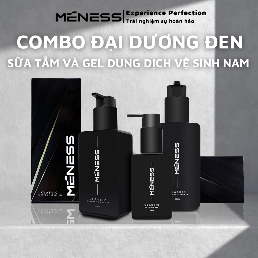 Combo Sữa tắm gội 2in1 hương nước hoa dịu nhẹ cao cấp 300ml và dung dịch vệ sinh làm sạch sâu khử khuẩn  100ml