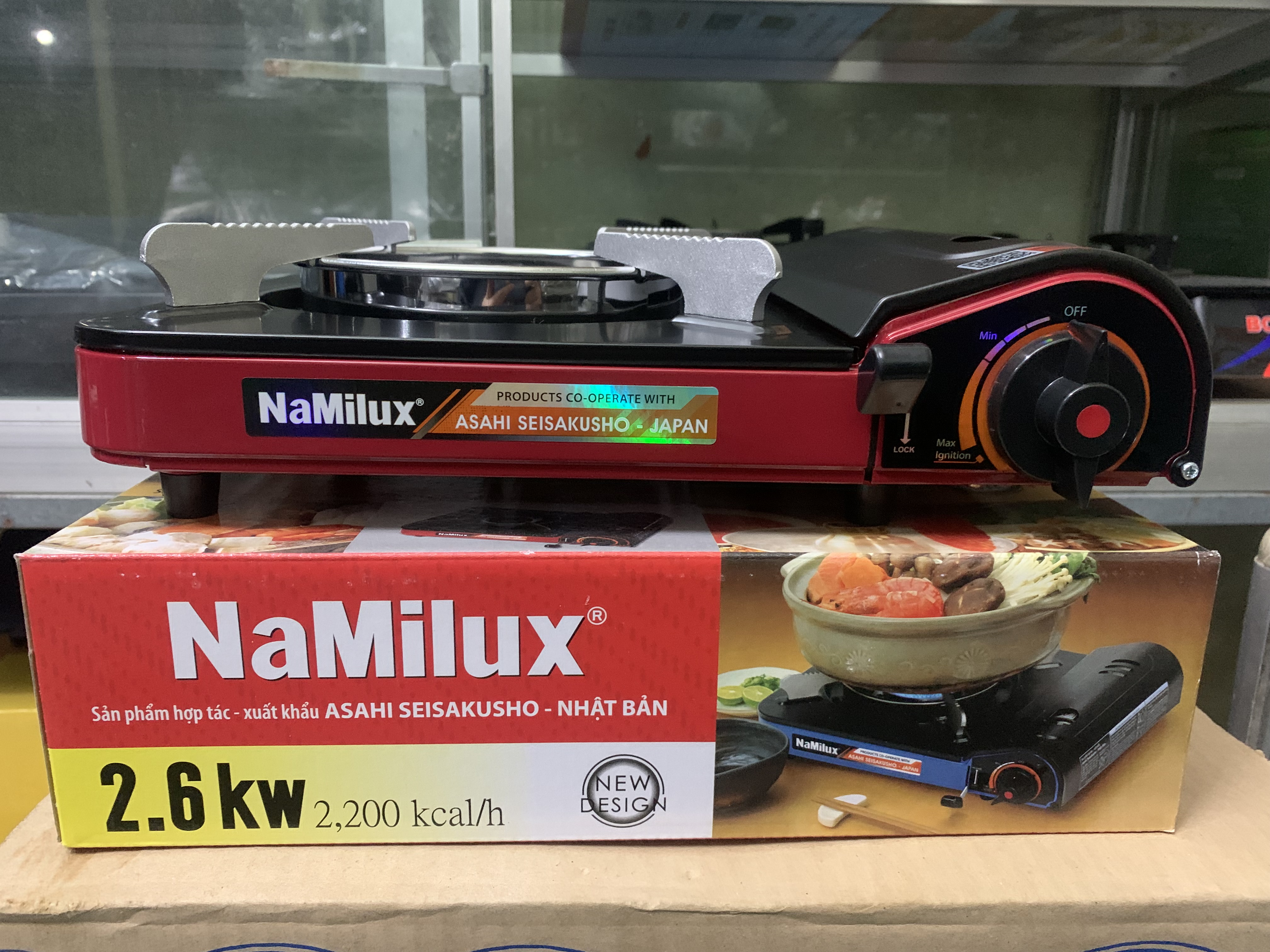 Bếp Gas Du Lịch  NA -168PF NaMilux Van An Toàn Inline Cut│Công Suất 2.6 Kw