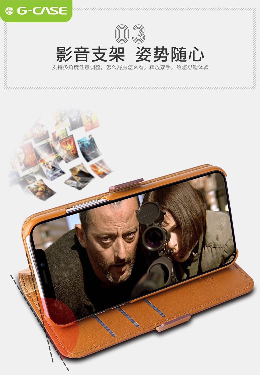 Bao da cho iPhone hiệu G-Case leather card - Hàng nhập khẩu