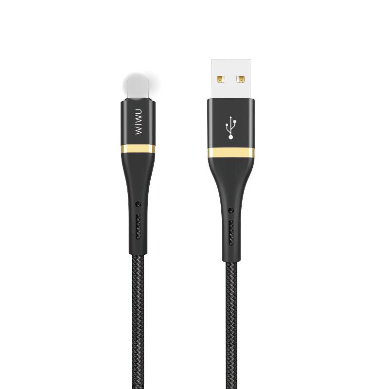 CÁP SẠC WIWU ELITE Wi-C009 USB-C to IP cho điện thoại di động, Hỗ trợ sạc nhanh 2.4A cho các thiết bị - Hàng chính hãng