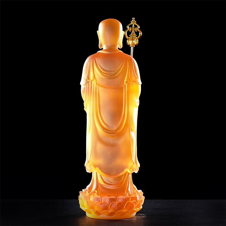 Tôn tượng Địa Tạng Bồ Tát bằng đá liuli