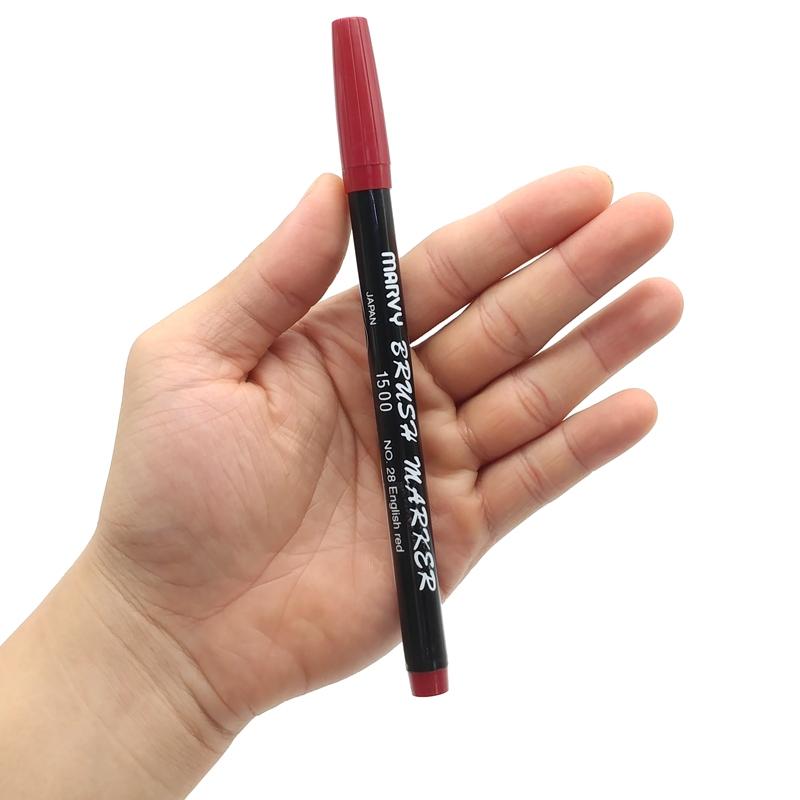 Bút Lông Màu Brush Marker - Marvy 1500-28 - English Red