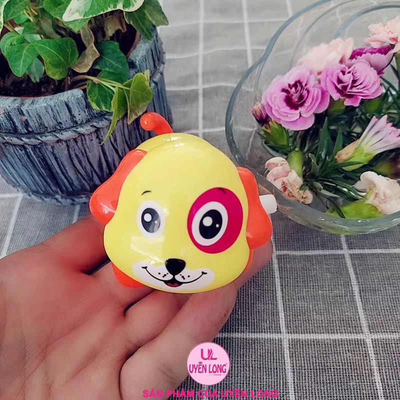 Cún Cưng Vặn Cót Mini Cho Bé, Có Lắc Đuôi Và Đầu Khi Di Chuyển, Phát Triển Nhận Biết Con Vật, Màu Sắc, Gia Công Tinh Tế.