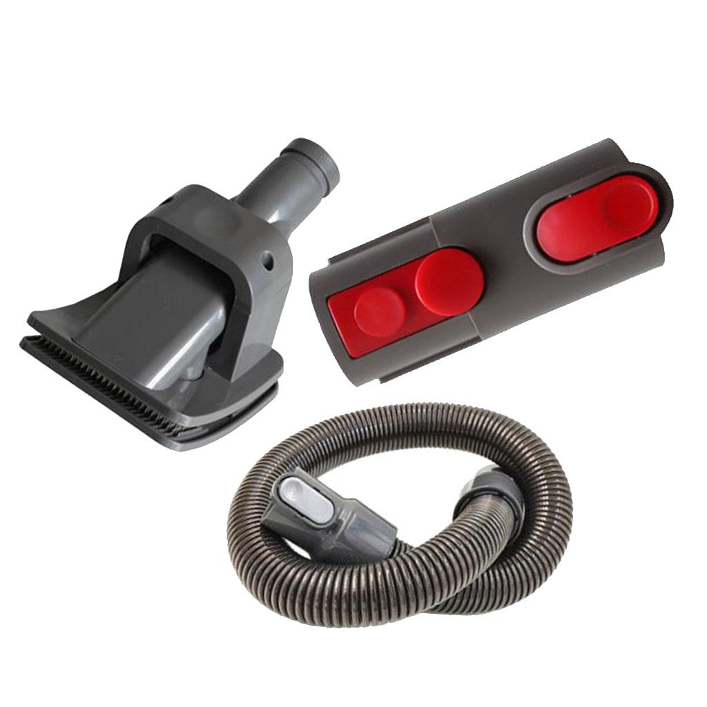 Replacement Groom Cat Dog Pet Tool Brush + Extension Hose + Vacuum Cleaner Adapter For Dyson Vacuum Cleaner, 3pcs/set