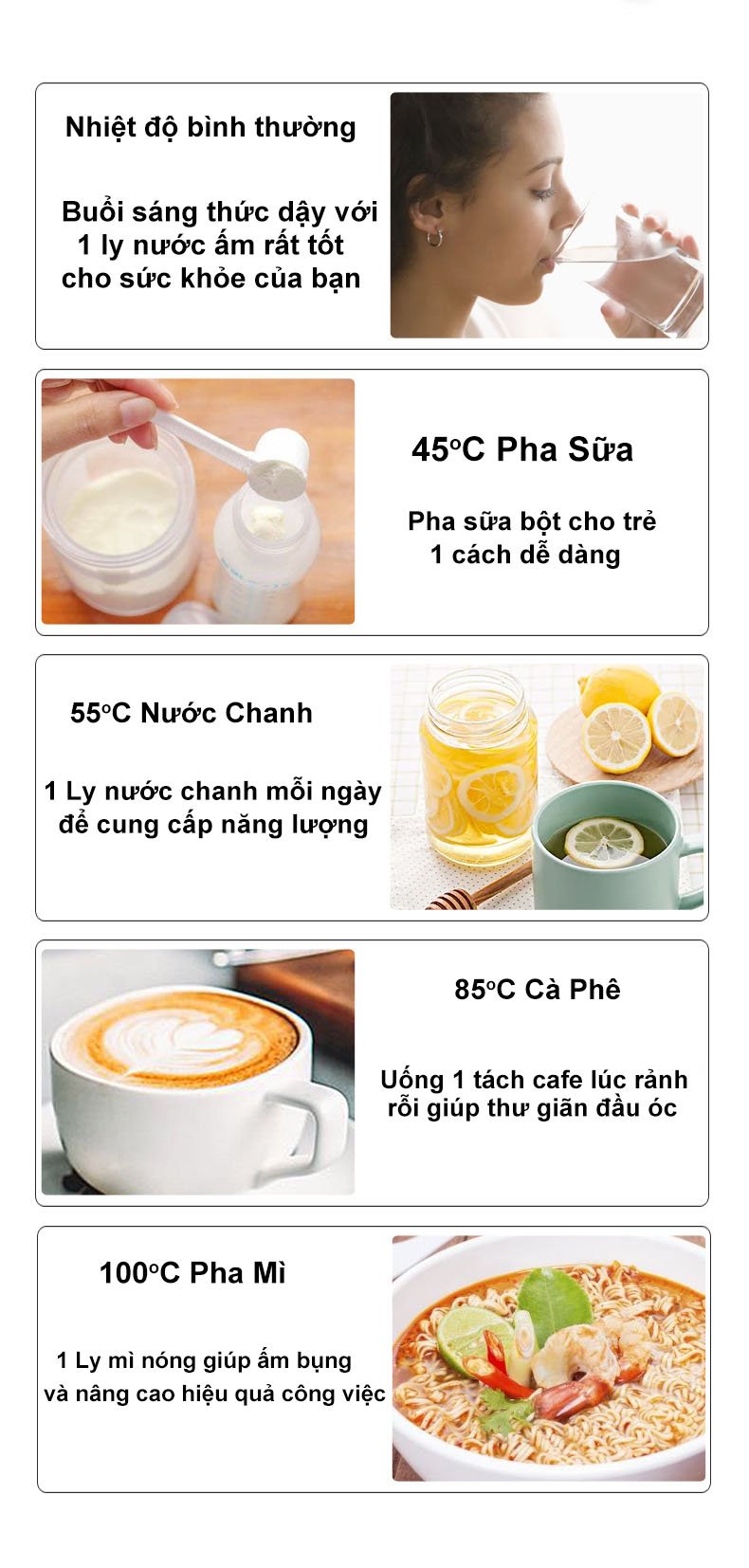 Máy Đun Nước Nóng Để Bàn RULAX Siêu tốc Nóng Ngay Chỉ Sau 3 với 5 Chế Độ Nước Nóng - Hàng Chính Hãng