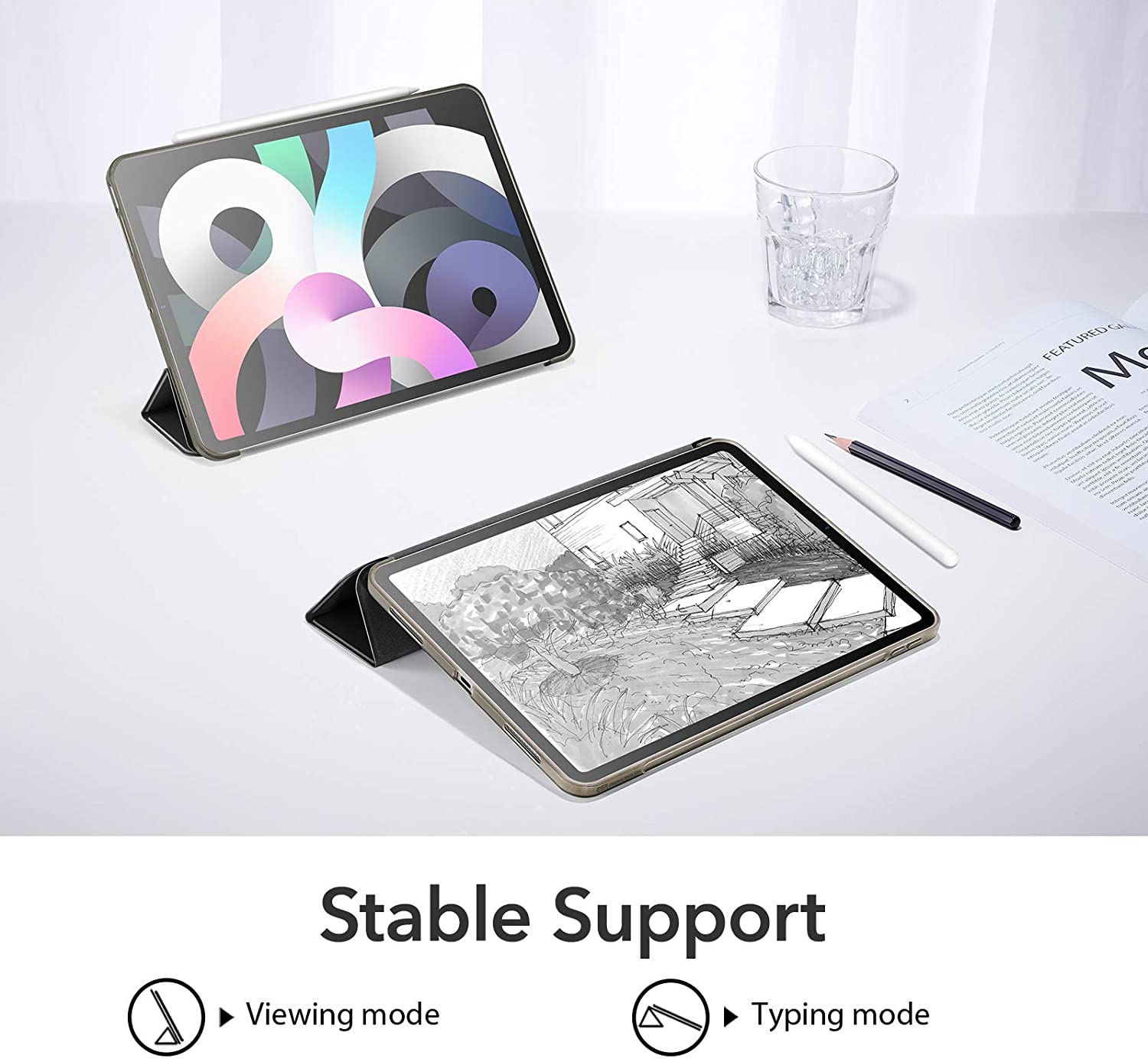 Bao da cho iPad Air 4 2020 10.9 Inch ESR Rebound Slim Smart Case - Hàng Nhập Khẩu