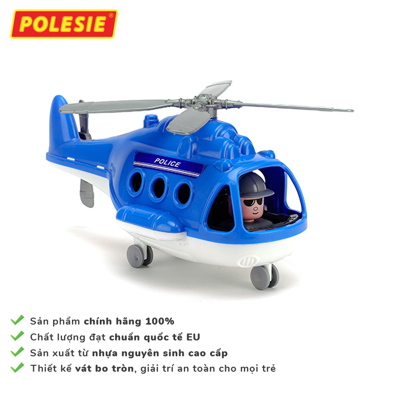 Máy bay trực thăng cảnh sát Alpha đồ chơi - Polesie Toys