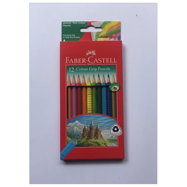 Faber-Castell-116252-Chì Màu Grip - 12 Màu Dài