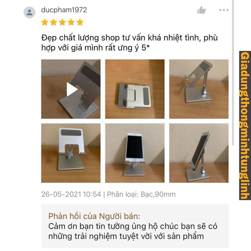 Giá Đỡ Kệ Ipad Điện Thoại Máy Tính Bảng Gấp Gọn Kệ có trượt, silicon đa điểm chống xước hợp kim nhôm cao cấp