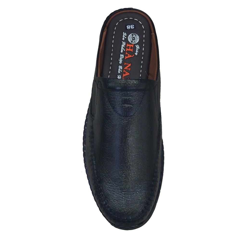 Dép Bít Mũi Nam Da Bò Thật TiTi ĐÔ Cao Cấp GSB2101d